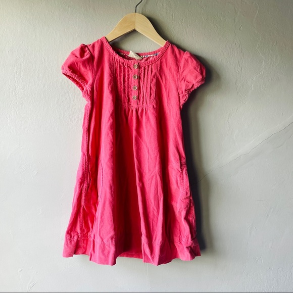 Mini Boden Other - Mini Boden Pink Corduroy Short Sleeve Dress